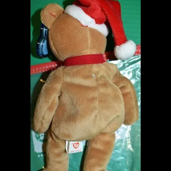 Ty Beanie Baby 1997 Holiday Teddy Bear (1996) - Style# 4200 - ERRORS! - Picture 2 of 5